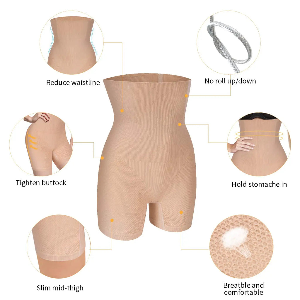 Shapewear Tummy Control Pantis for Women Butt Lifter High Waist Panty Compression Shorts Waist Trainer Body Shaper