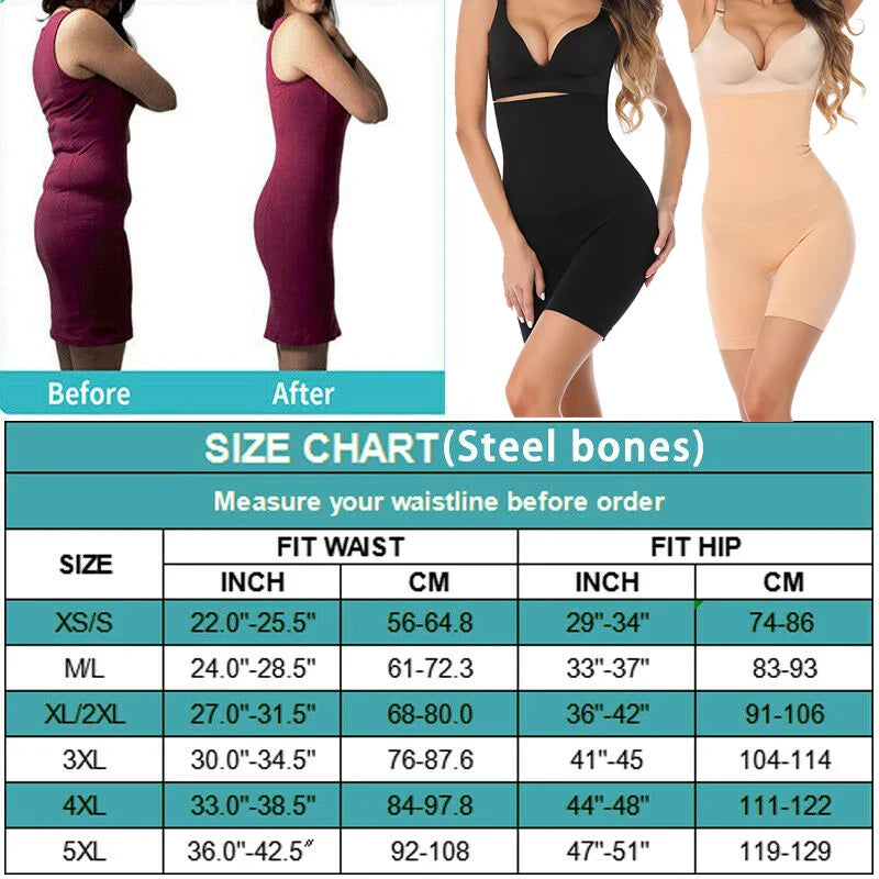 Shapewear Tummy Control Pantis for Women Butt Lifter High Waist Panty Compression Shorts Waist Trainer Body Shaper